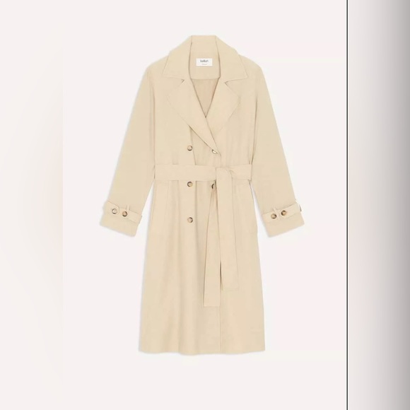 NWT $540 Ba&Sh Cricko Flowing Trench Coat - Picture 5 of 6